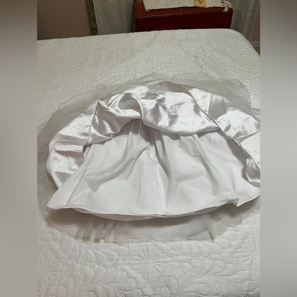 David's Bridal White Gown For Girl - Picture 4 of 16
